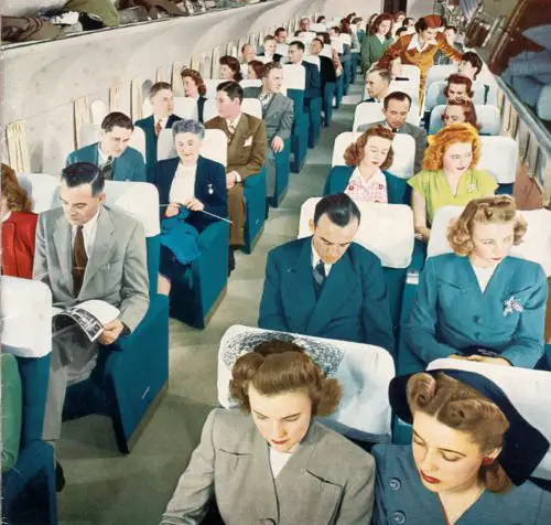 10 Cosas que  explican lo que se sentía viajar en avión en los años 50