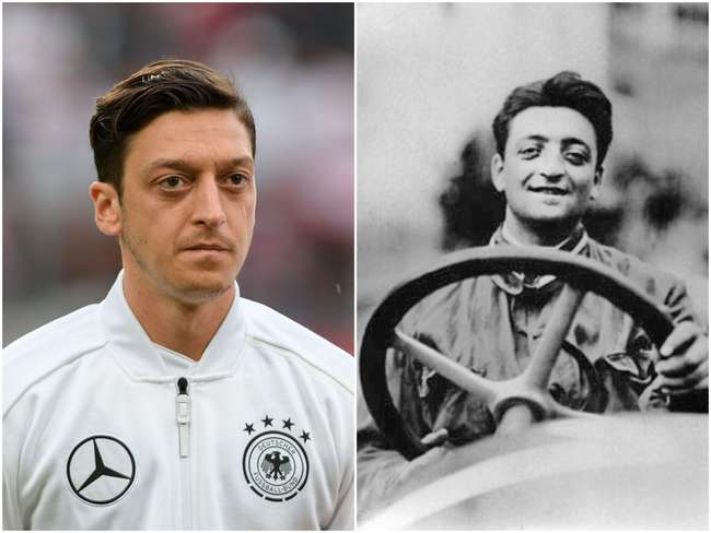 Famous Lookalikes on X: Mesut Özil and Enzo Ferrari #MesutOzil