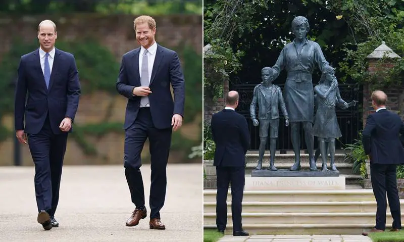 8 Veces en las que Harry y William rindieron tributo a la Princesa Diana