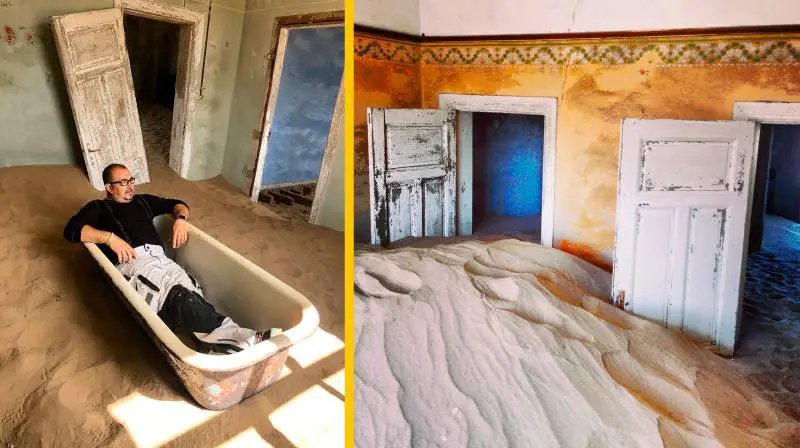 8 Curiosidades sobre ‘Kolmanskop’, el pueblo fantasma consumido por la arena