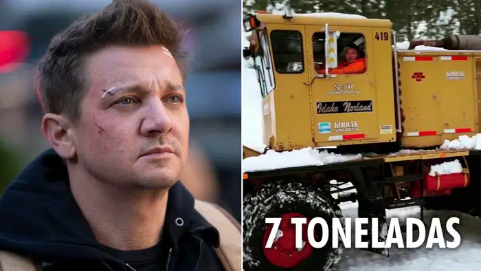 7 Detalles revelados del accidente que sufrió Jeremy Renner con una máquina quitanieves