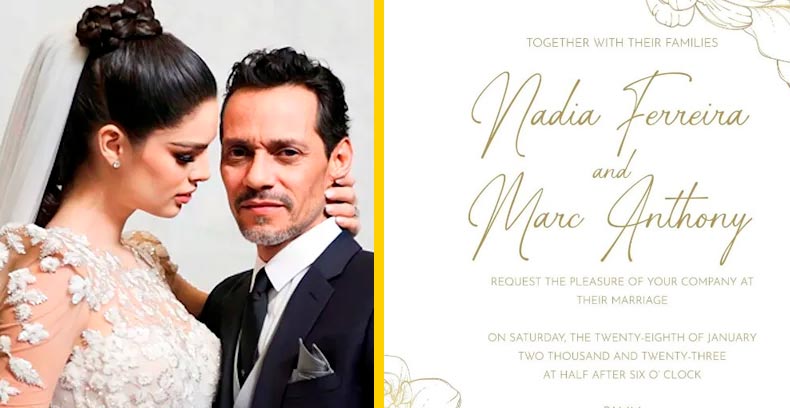 7 Lujos y excentricidades que pasaron en la boda  de Marc Anthony y Nadia Ferreira