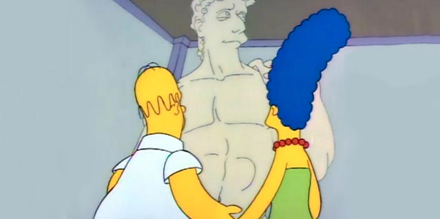 7 Curiosidades sobre la nueva predicción de Los Simpsons: La censura del David de Miguel Angel
