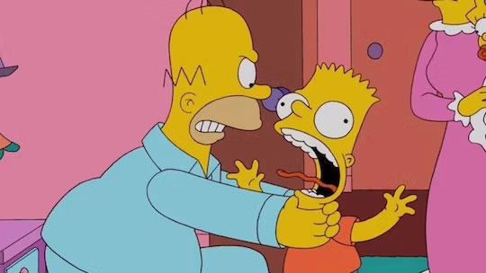 Los Simpsons desmienten que Homero vaya a dejar de estrangular a Bart
