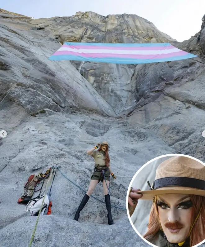 Activista pone “Bandera Trans Gigante” en el Parque Yosemite y termina muy mal