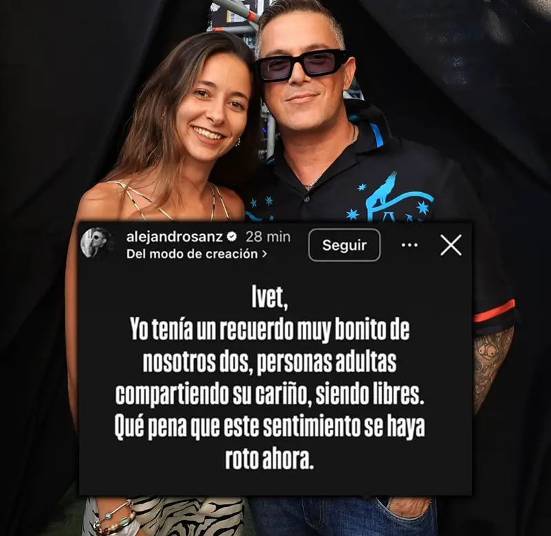 6 “Trapitos al Sol” que reveló Alejandro Sanz sobre su novia “la niña de 22 años”