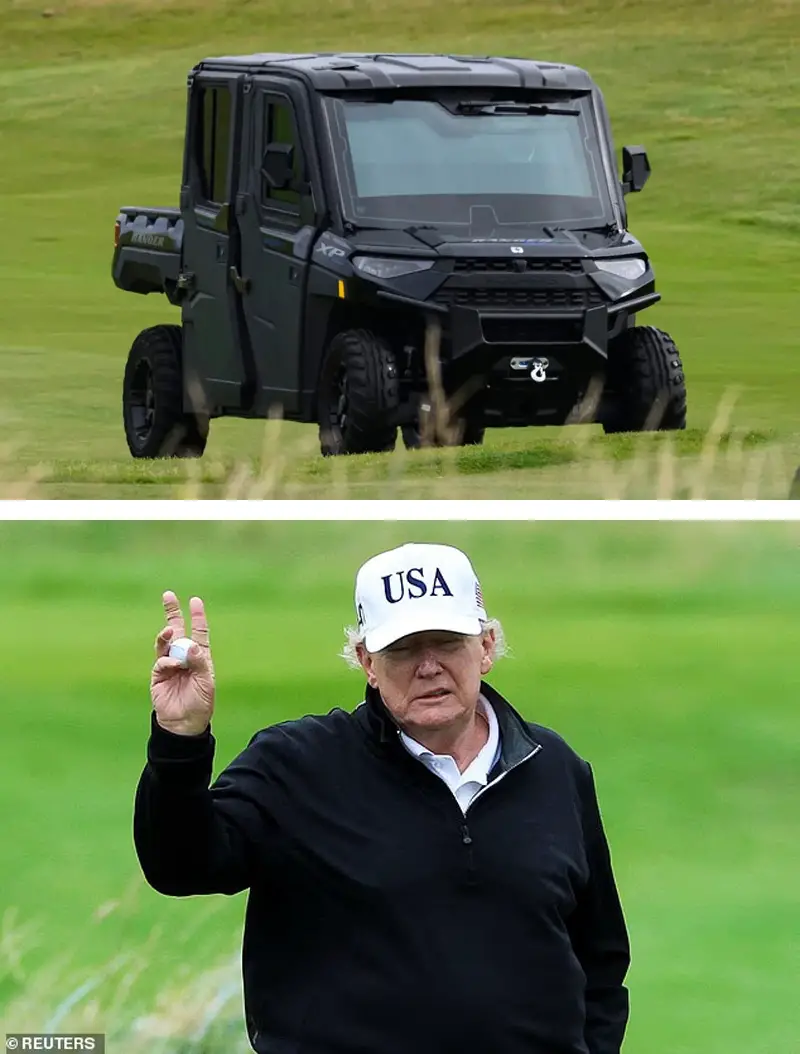 6 Datos del “Mega Carrito de Golf” que Donald Trump se mandó fabricar