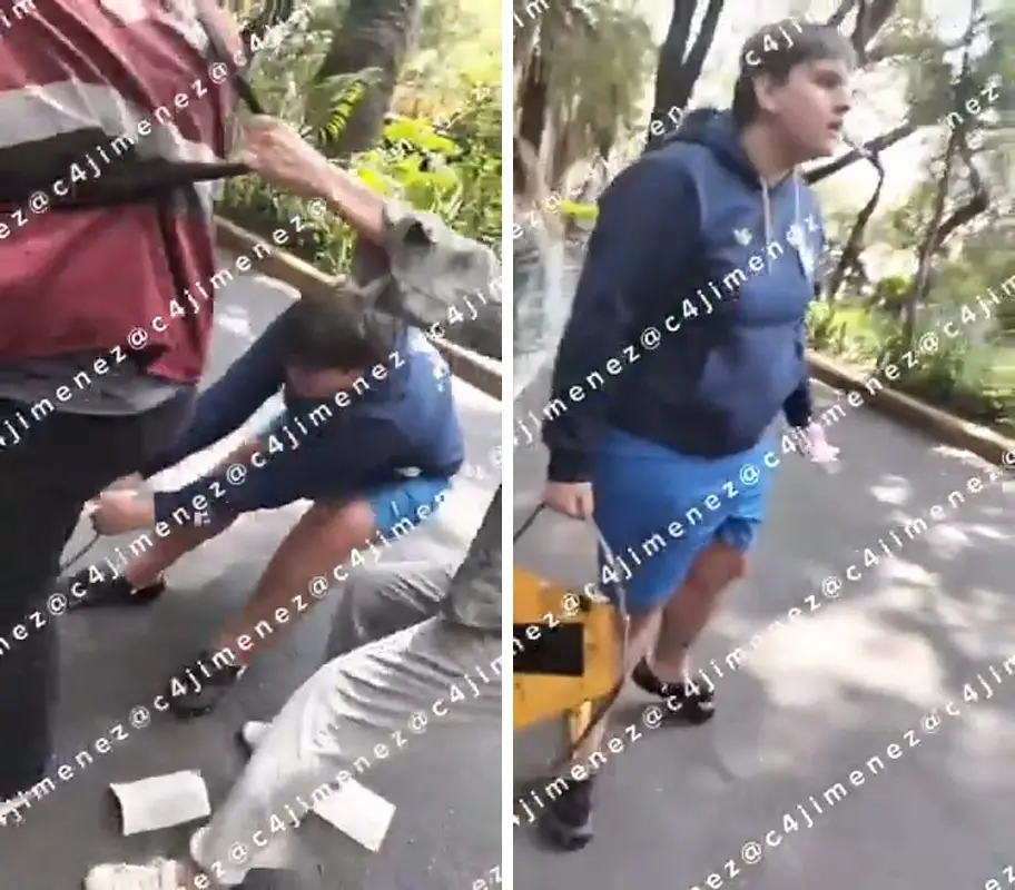 2. Su hijo forcejeó la araña del neumático