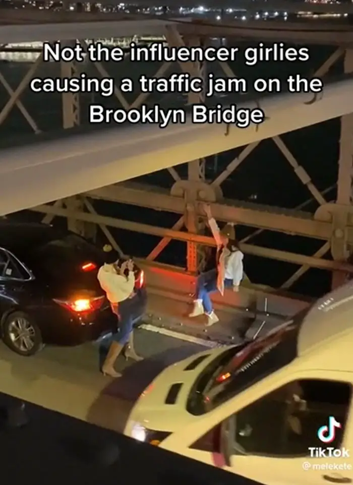 4. Cuando estas influencers provocaron embotellamiento en el puente de Brooklin