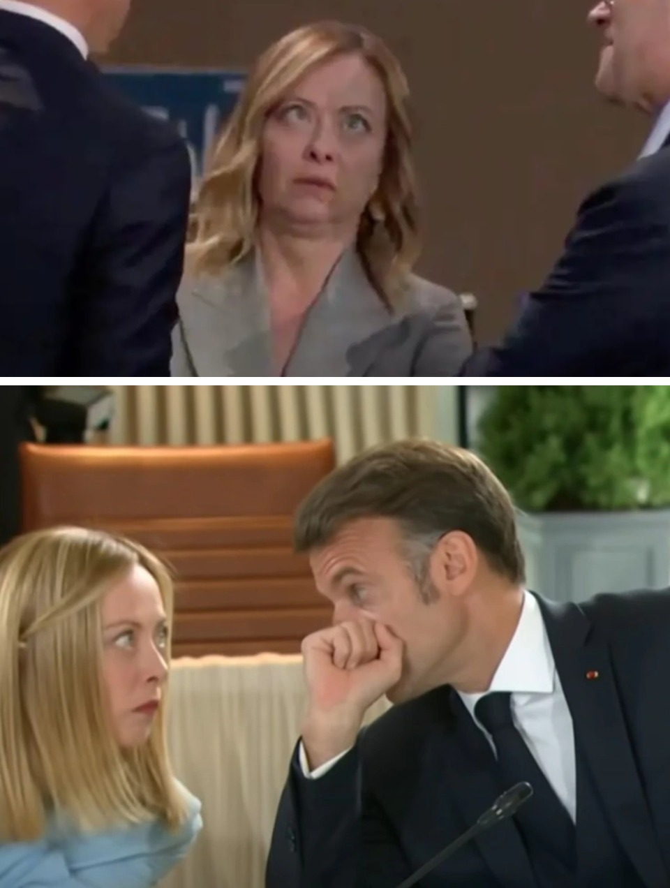 1. Meloni es conocida por sus gestos