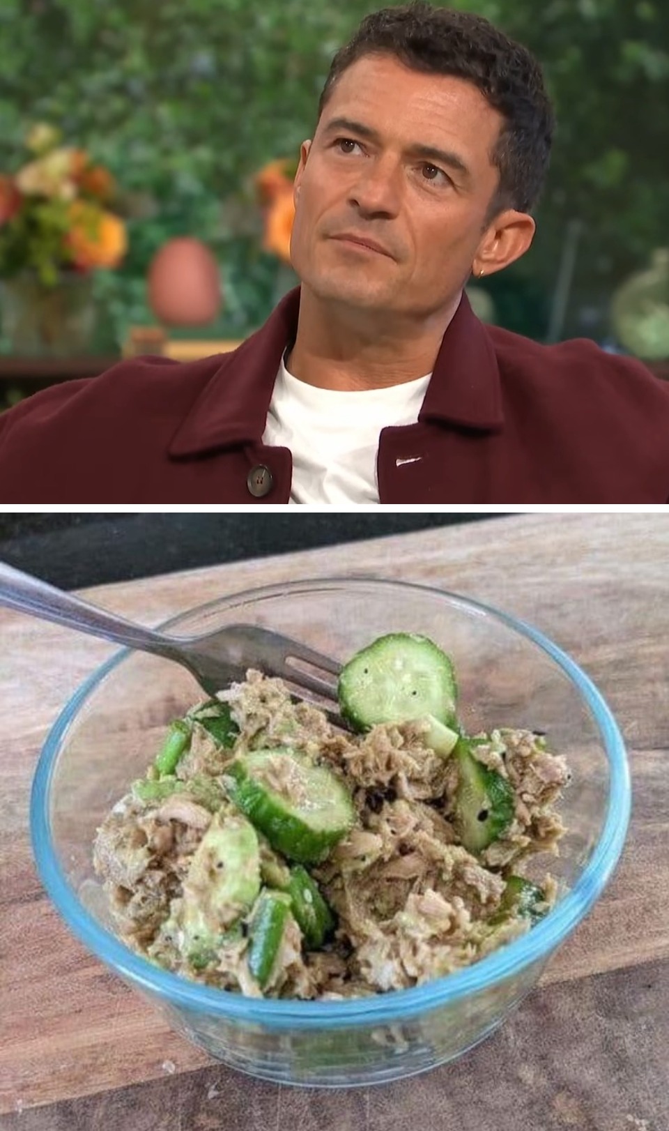 3. Comía solo atún y pepino
