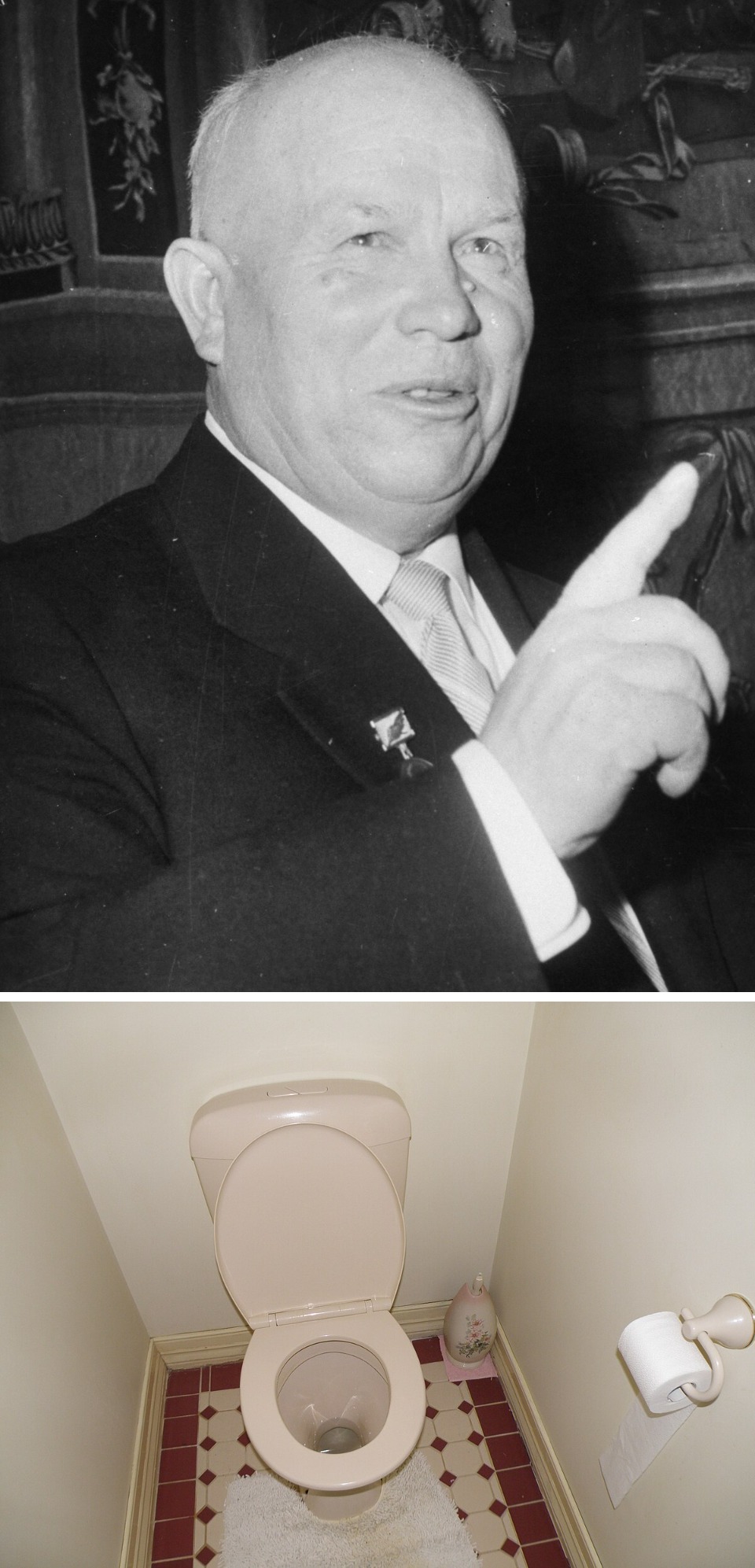 4. Su paranoia surge del robo de excrementos de Jruschov en 1964