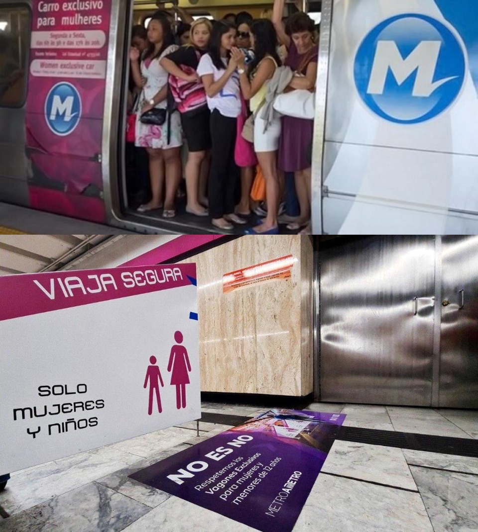 6. Los vagones exclusivos buscan proteger a las mujeres del acoso
