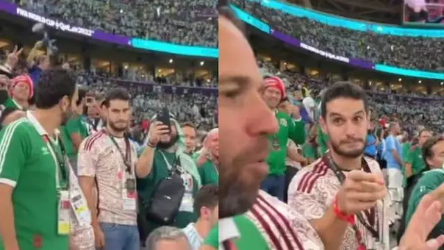 7. Adrián le lanzó un 'manotazo' en un estadio
