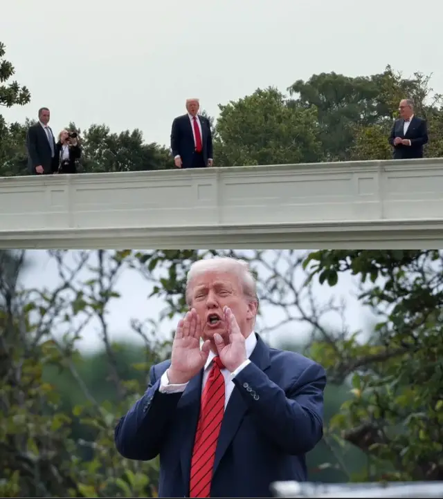 6 Datos de la ‘Extraña Aparición’ de Trump subido en el techo de la Casa Blanca