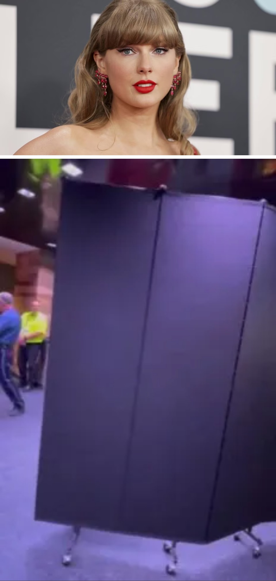 1. Taylor llegó al juego con un "panel anti-balas"