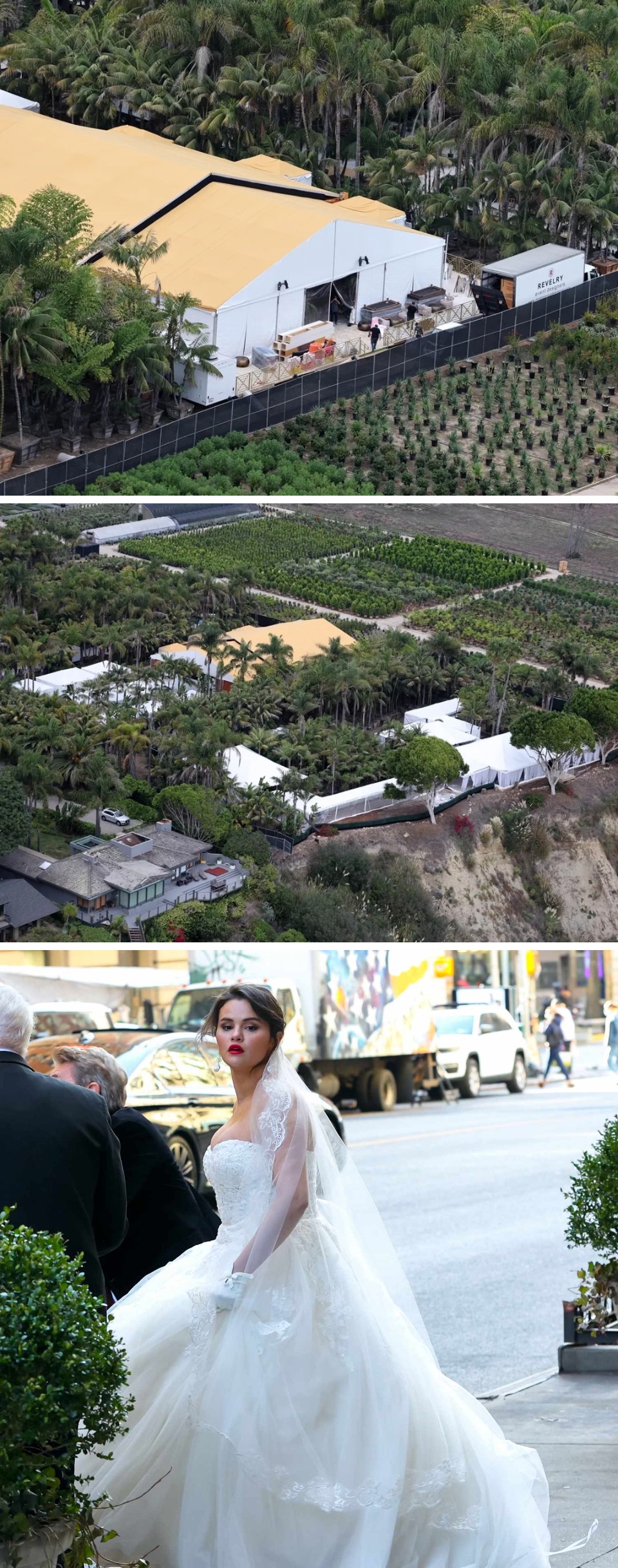 1. El lugar está cubierto con carpas
