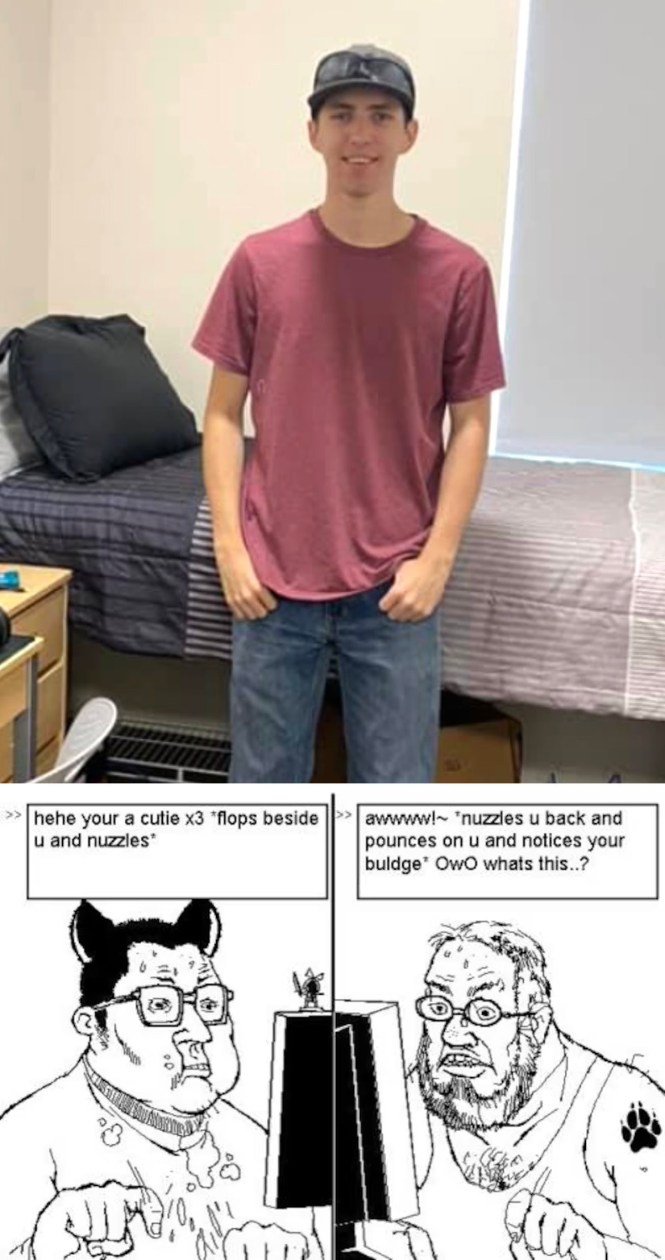 3. Otra bala tenía un 'meme furry'