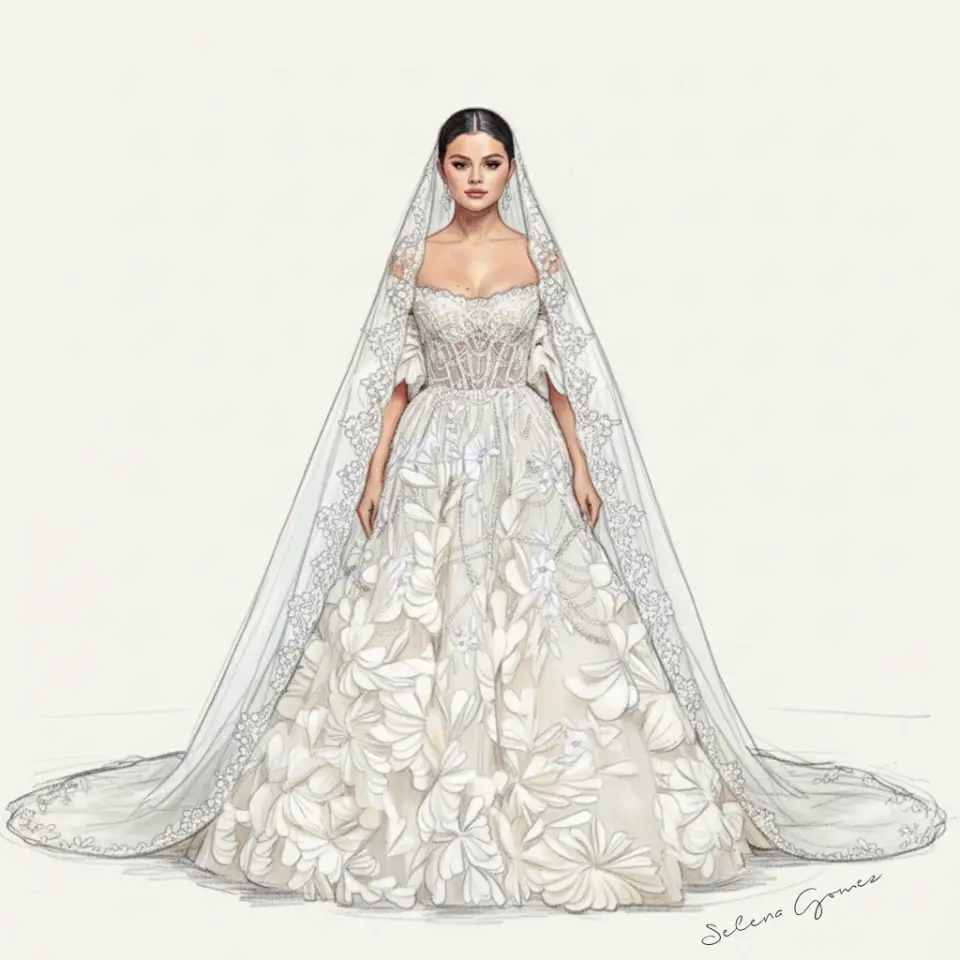 3. Se filtró el sketch del vestido
