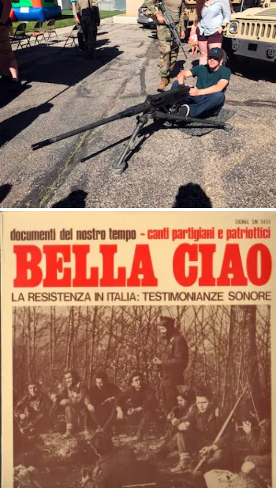 5. Otra bala decía "Bella Ciao"