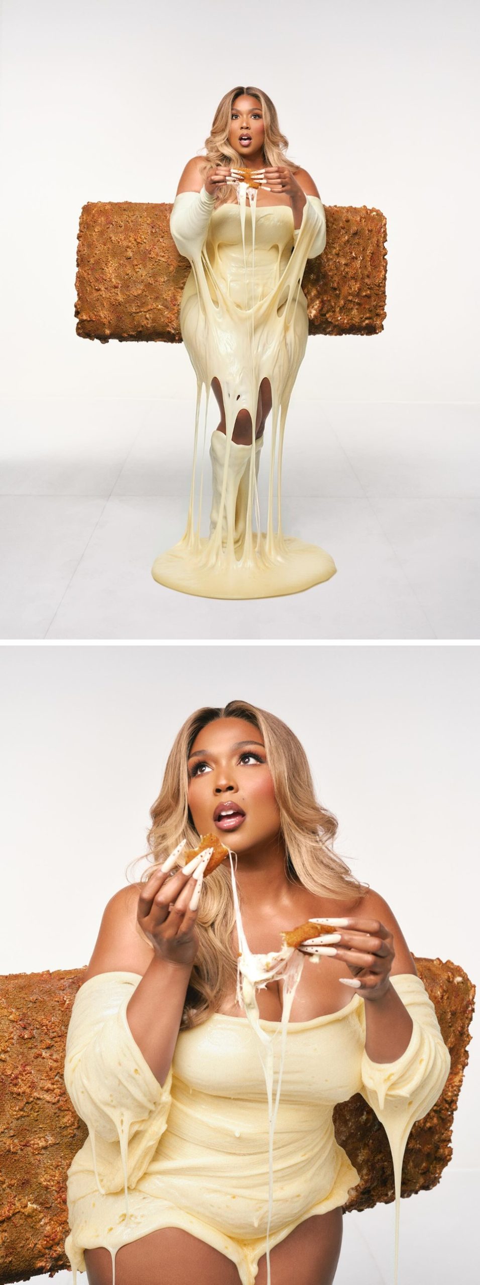 2. Lizzo como "Palito de Queso Mozzarella"