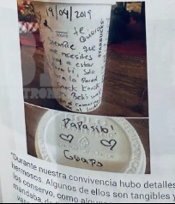 4. Le escribió un detalle que decía "papacito guapo"