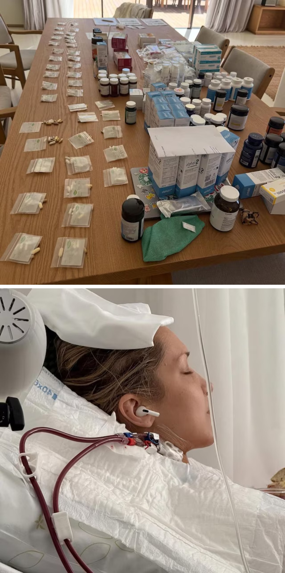 6. Debe tomar decenas de medicamentos
