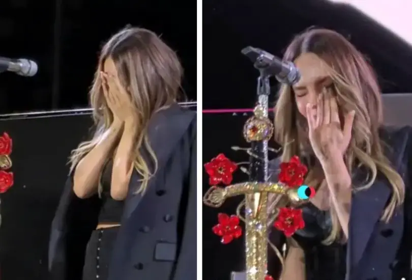 6. Belinda aclaró por qué lloró en el concierto