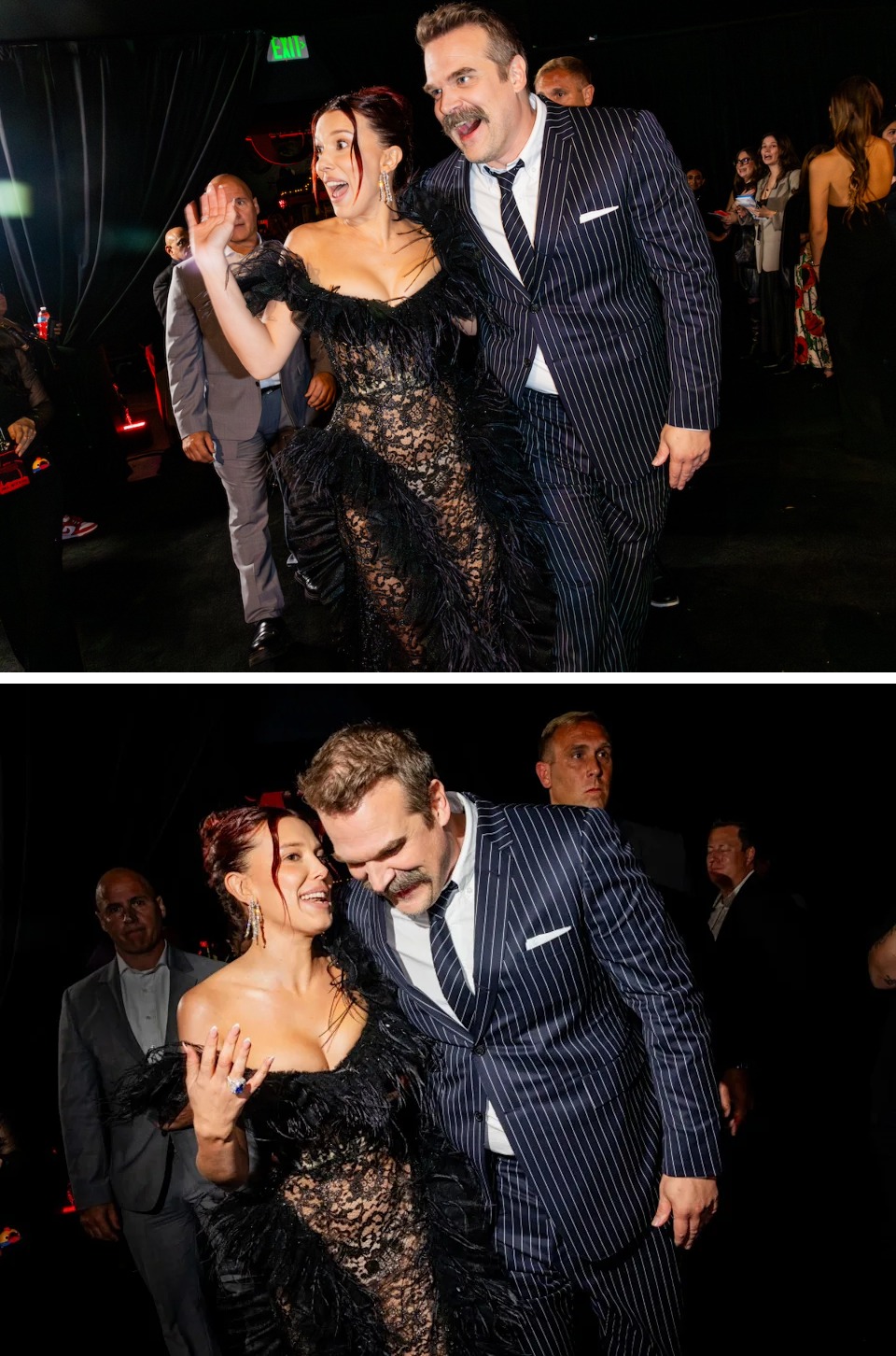 1. Llegaron sonrientes a pesar de los rumores