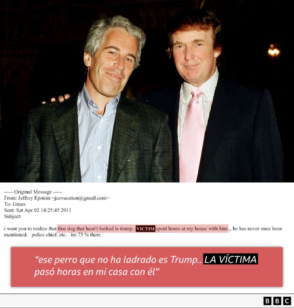 1. Epstein se refirió a Trump como el "perro que no ladró"