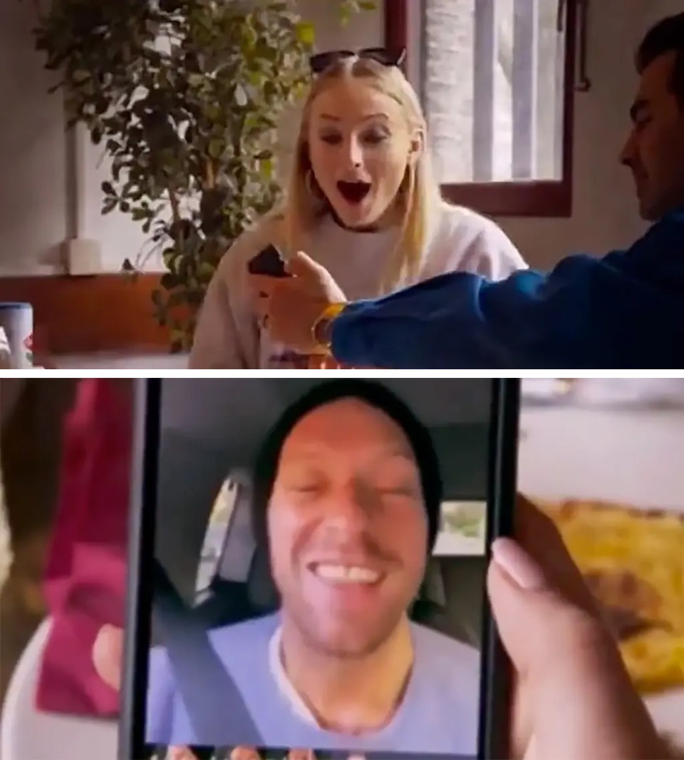 1. Joe Jonas le regaló un video de cumpleaños de Chris Martin