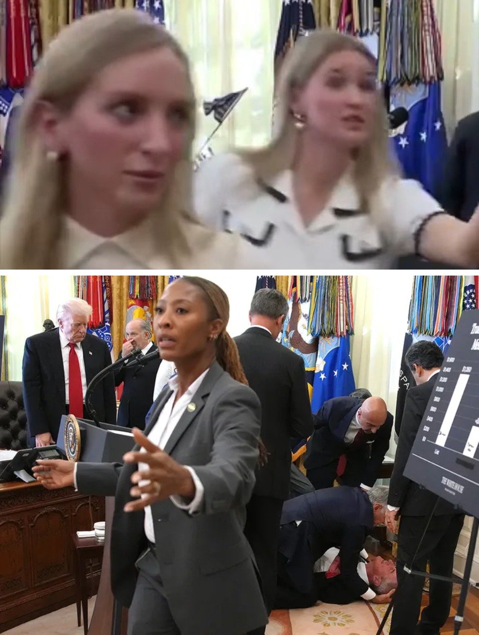 2. Empezaron a sacar a la prensa