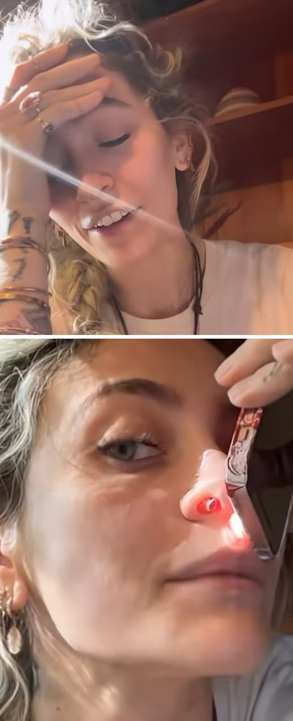 2. Tiene un "silbido" fuerte cuando respira