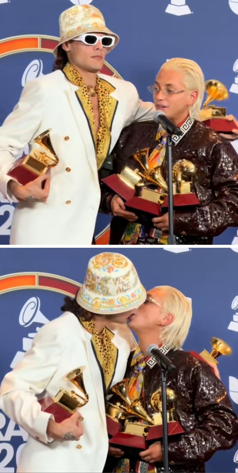 3. Paco Amoroso y Catriel se dieron un beso apasionado