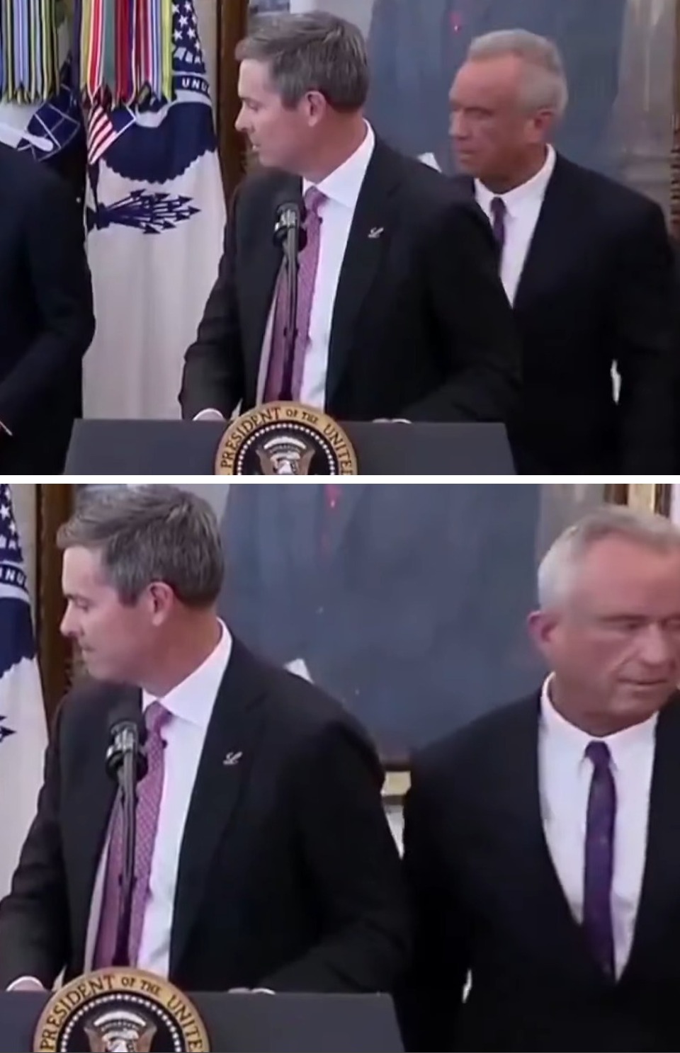 4. El secretario de salud salió huyendo de la escena