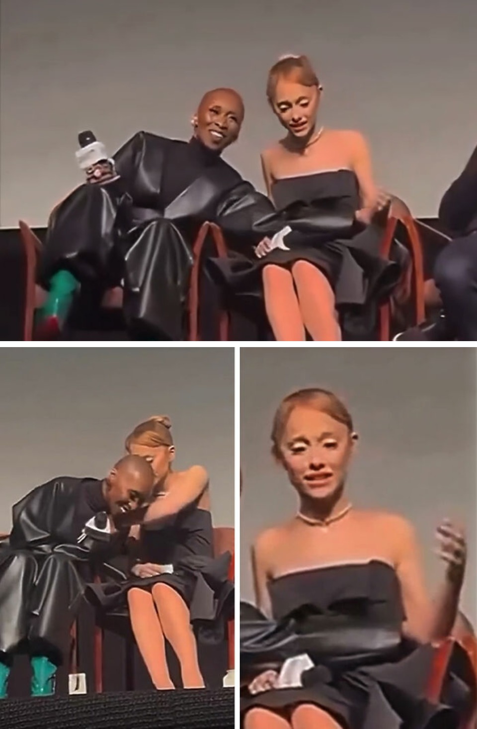 4. Le sostuvo el brazo durante una broma