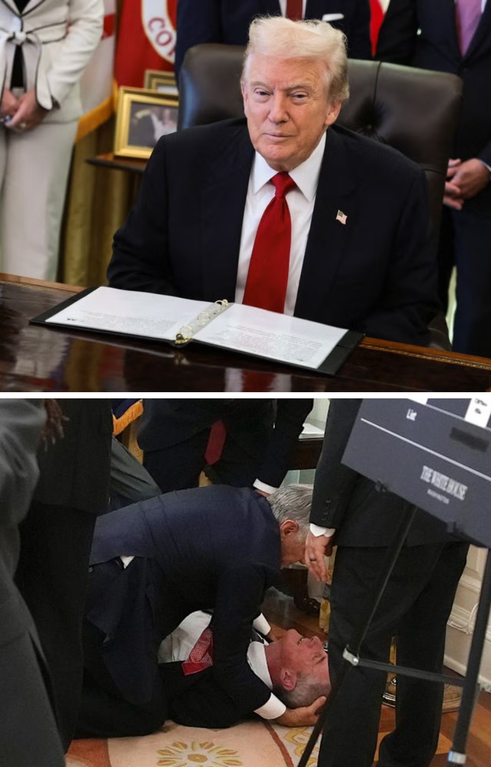 5.Trump luego minimizó el incidente