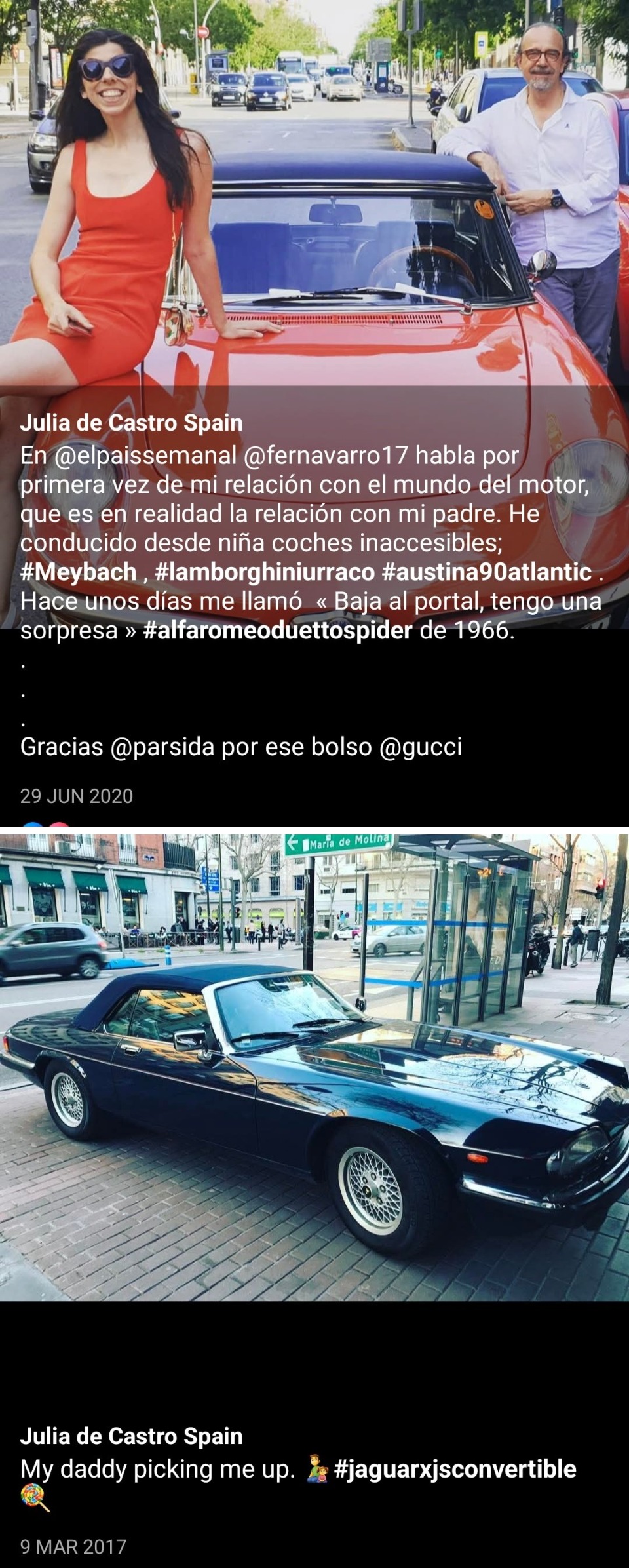 6. Julia de Castro viene de una familia millonaria