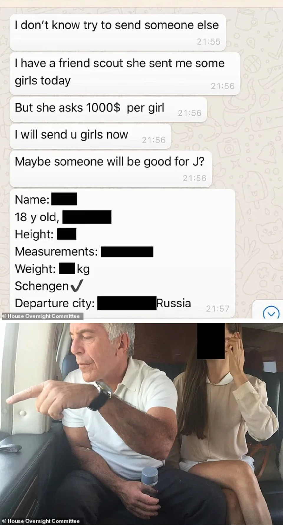 2. Hallaron mensajes "negociando el precio" de una chica