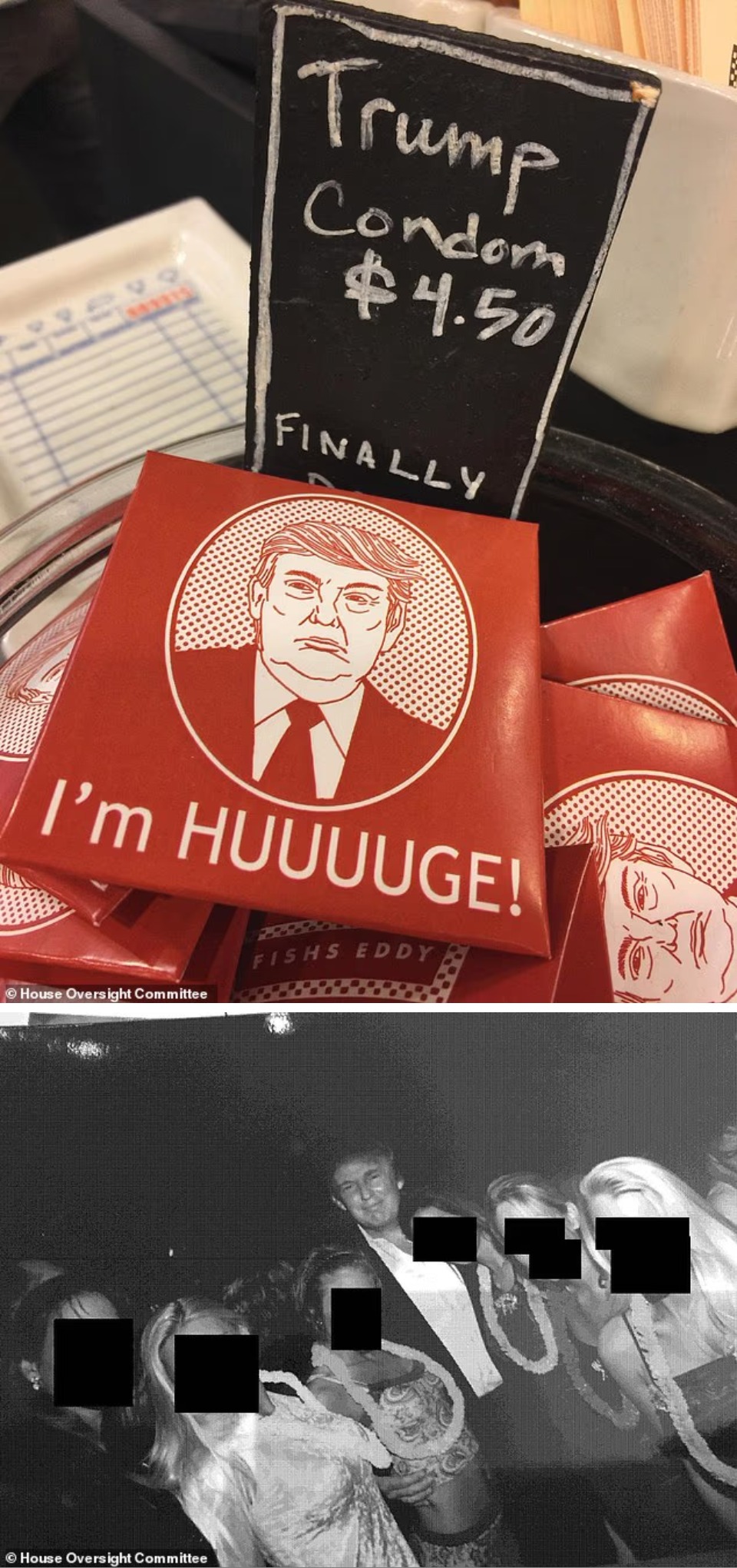 2. Encontraron condones con la cara de Trump