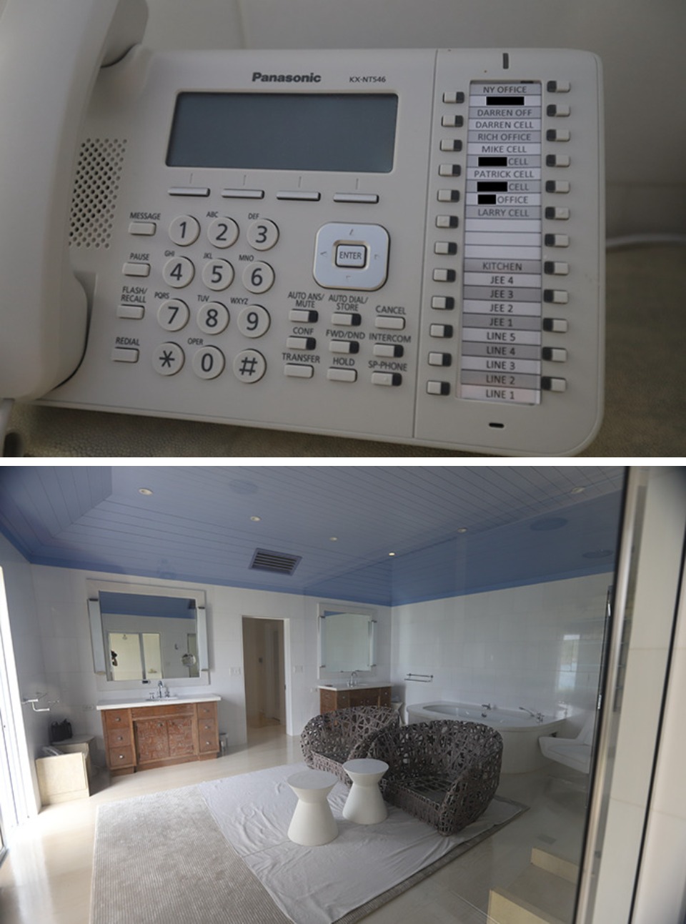 5. Un teléfono con números importantes