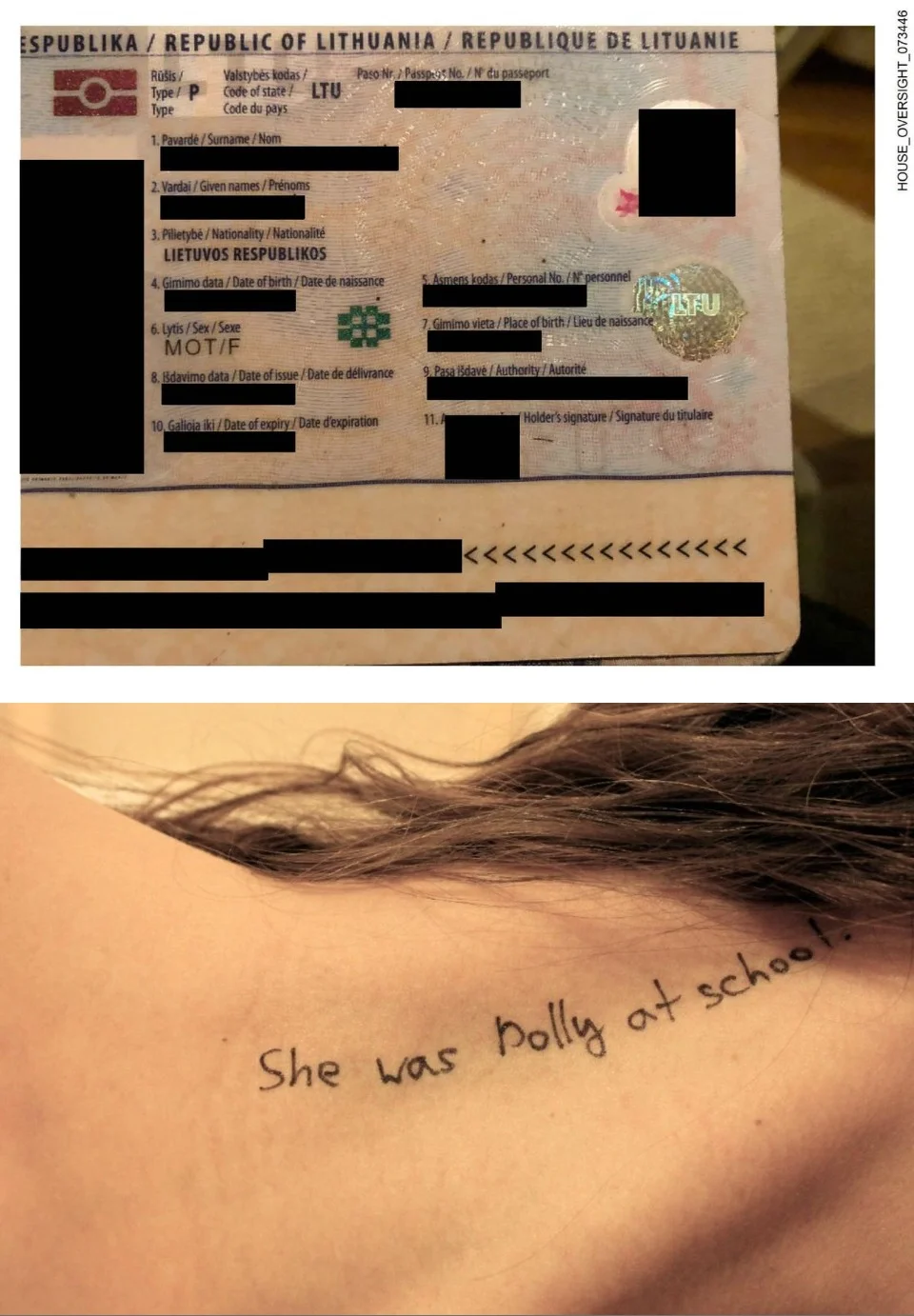 7. Hallaron múltiples pasaportes de mujeres de Europa del este