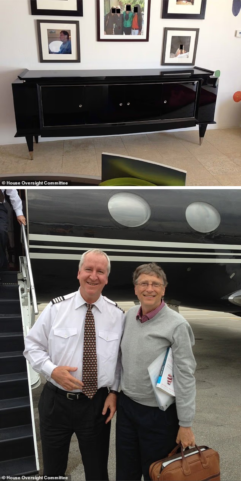 7. Bill Gates en su Jet Privado