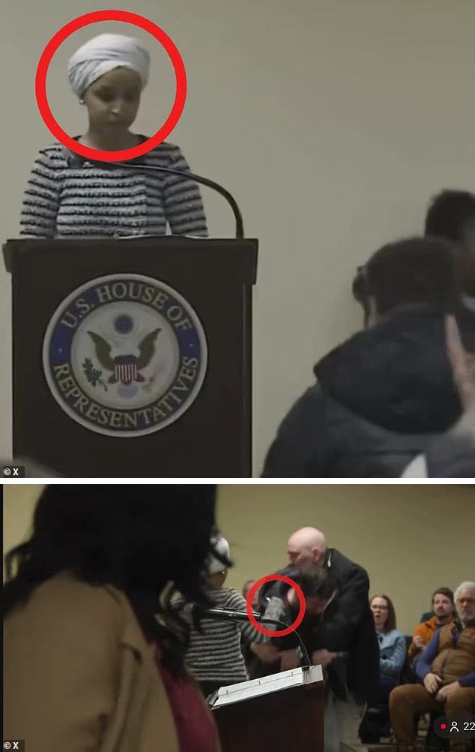 6. Supuestamente le hizo una señal al atacante