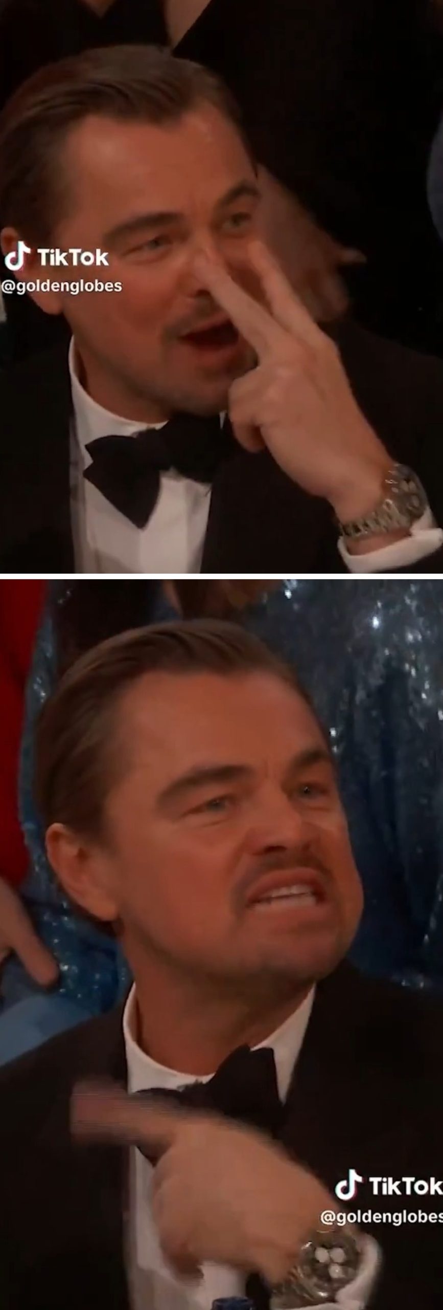 6. Leo hizo gestos graciosos toda la noche