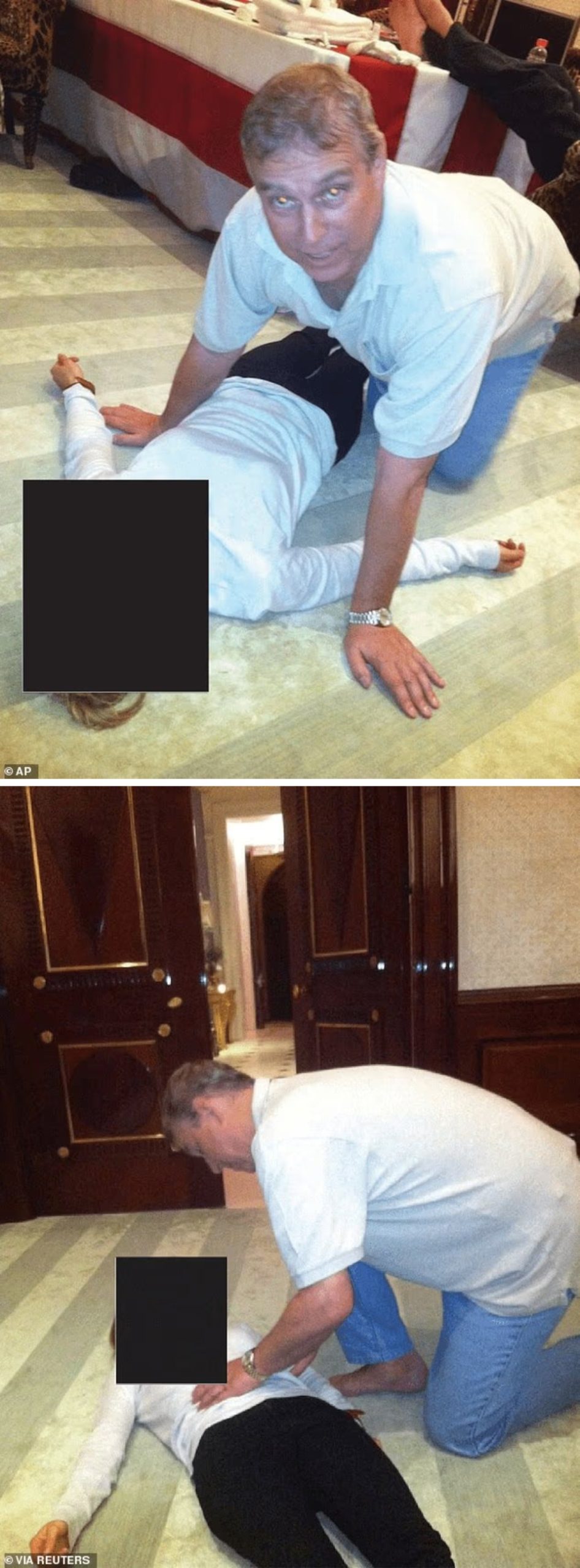 3. Se revelaron fotos del Príncipe Andrés sobre una mujer