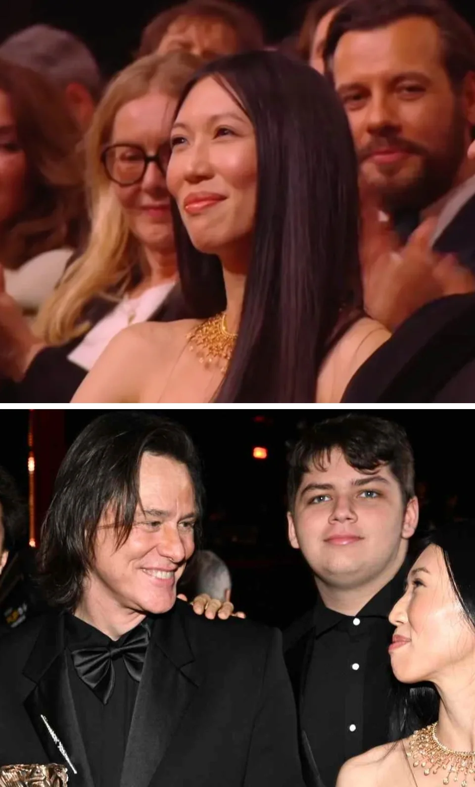 6. Carrey agradeció a su pareja 'Min Ah' y hasta su nieto