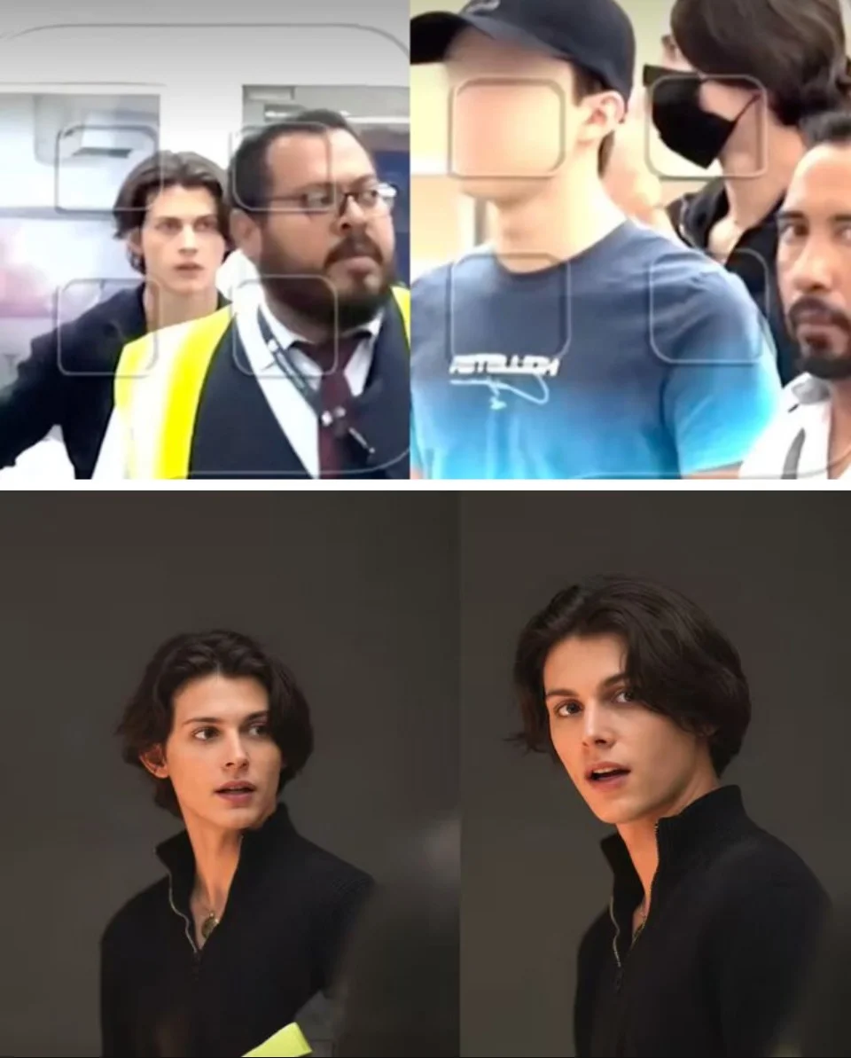 2. Su hermano apareció con el rostro censurado