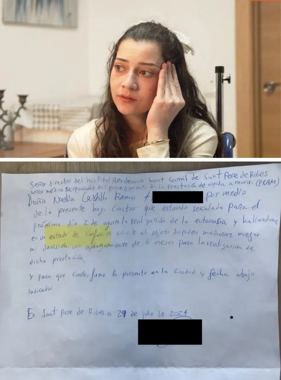 1. Se viralizó una carta de "arrepentimiento"  de Noelia
