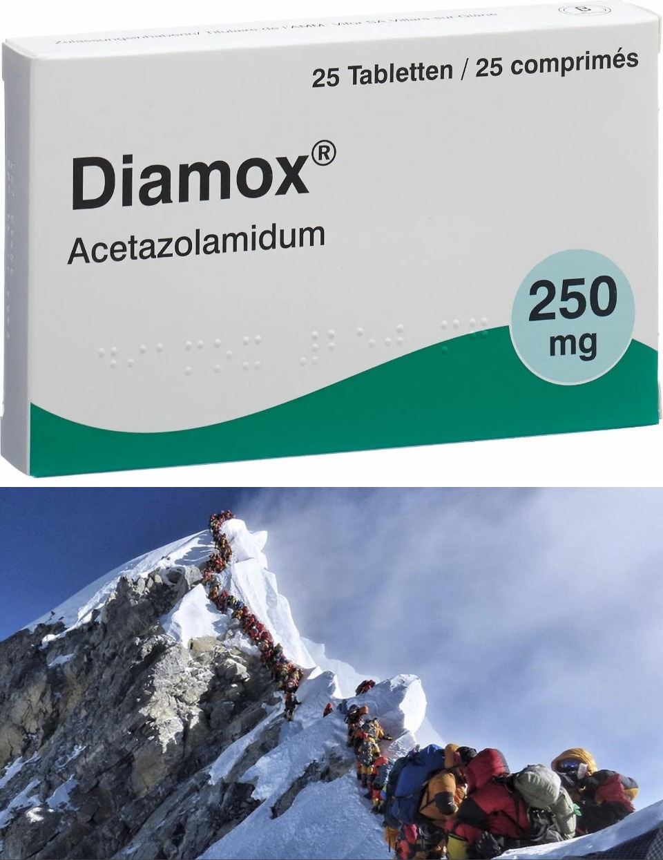 5. Les hacían tomar una pastilla llamada "Diamox"